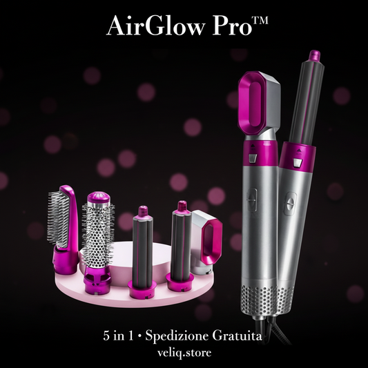 Veliq AirGlow Pro™ | Styler Capelli 5-in-1 Professionale